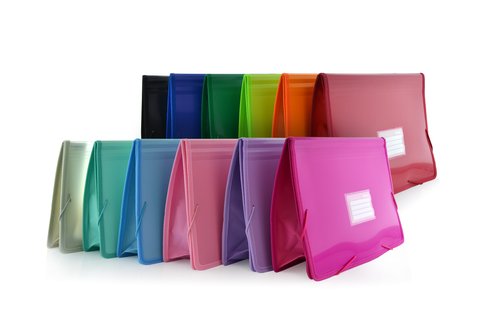 COLORLINE - CARPETA de GOMAS y SOLAPAS PP XXL con FUELLE SURTIDO (Ref.51311)