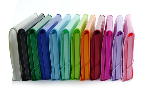 COLORLINE - CLASIFICADOR ACORDEON OFFICE BOX PP 335x240mm PLUS 12 DPTOS.+1 DPTO.para BLOCK, con RIBETE y GOMAS (Ref.41311)