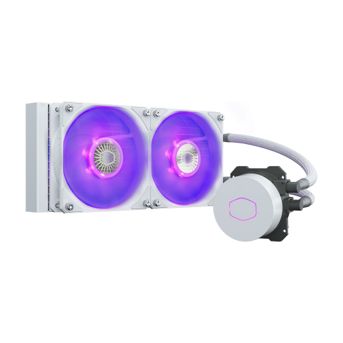 COOLER MASTER - MasterLiquid ML240L V2 RGB White Edition Placa base Sistema de refrigeración líquida todo en uno 12 cm Blanco (Ref.MLW-D24M-A18PC-RW)