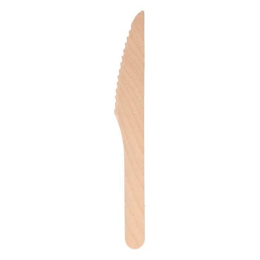 CUCHILLO MADERA 16CM MARRÓN -100U- (Ref.33243)