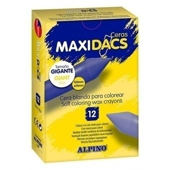 DACS - CERAS ALPINO MAXI NEGRO ESTUCHE de 12 (Ref.DX060136)