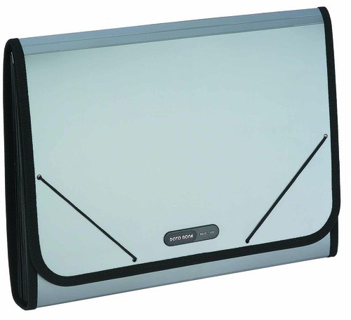 DATA BANK - CLASIFICADOR ACORDEON DATABANK PP OPACO A4 12 DPTOS.RIBETE y GOMAS PLATA (Ref.9FKA4-12T)