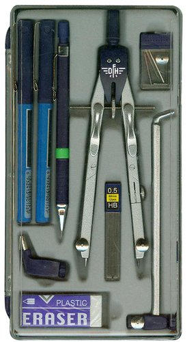 DFH - COMPAS BIGOTERA GIGANTE CON ALARGADERA, PORTAMINAS Y ROTULADORES (Ref.805515)