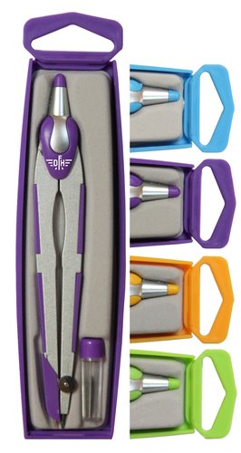 DFH - COMPAS ESCOLAR con PROTECTOR AGUJA SURTIDO (Ref.802248)