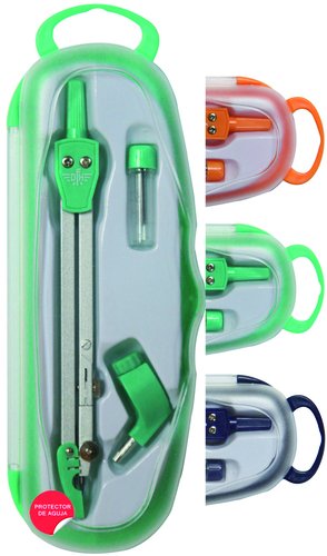 DFH - COMPAS ESCOLAR UNA PATA ARTICULADA CON ADAPTADOR Y MINA (Ref.802249)