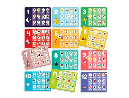 DISET - JUEGO DE MESA TABLAS DE MULTIPLICAR (Ref.68973)