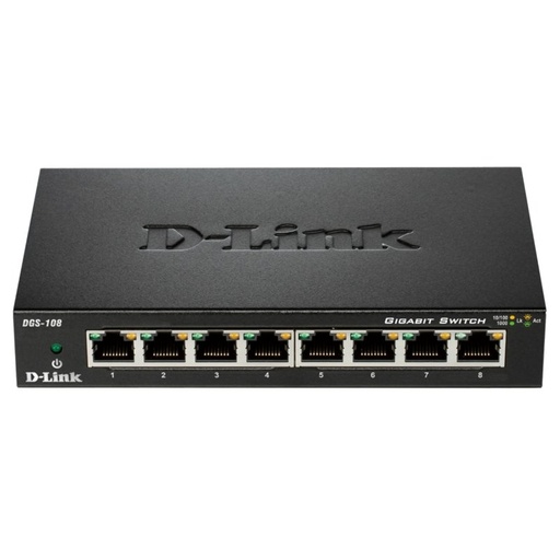 D-LINK - Switch 8xGB Metal (Ref.DGS-108)