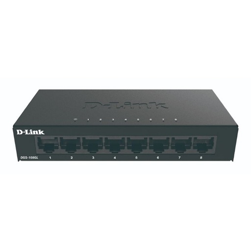 D-LINK - Switch 8xGB Metal Plug&Play (Ref.DGS-108GL)