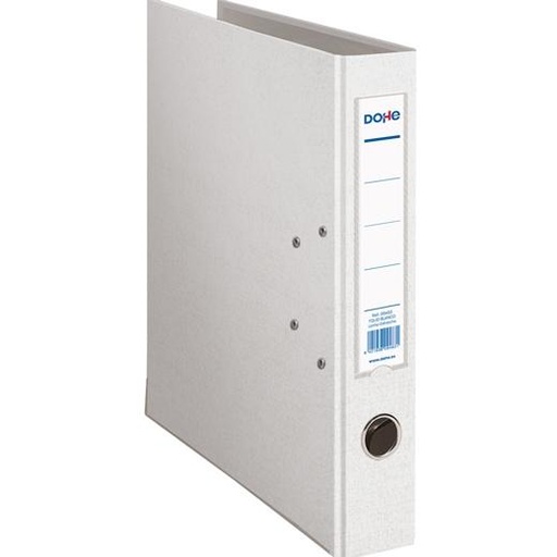 DOHE - ARCHIVADOR CARTÓN RIGIDO FORRADO PP PALANCA FOLIO LOMO ESTRECHO RADO BLANCO -12UD- (Ref.9483)