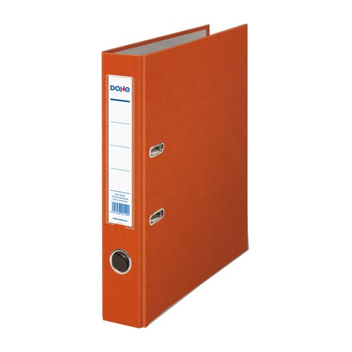 DOHE - ARCHIVADOR PALANCA A-4 LOMO ESTRECHO RADO NARANJA -12U- (Ref.90129)