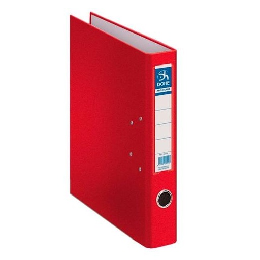 DOHE - ARCHIVADOR PALANCA A-4 LOMO ESTRECHO RADO ROJO -12U- (Ref.9417)