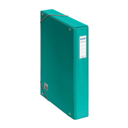 DOHE - CAJAS DE PROYECTOS CARTÓN FORRADO LOMO DE 5 CM VERDE CLARO CON ETIQUETA 245X350X50 (Ref.10361)
