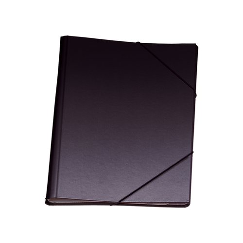 DOHE - CARPETA CLASIFICADORA CARTON PLASTIF. Fº 12 DPTOS.GOMAS y SOLAPA NEGRO (Ref.10314)