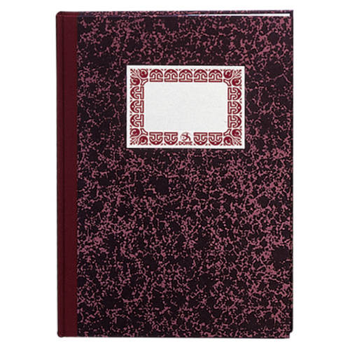 DOHE - CUADERNO CARTONÉ CONTABILIDAD CAJA BURDEOS FOLIO NATURAL 100 HOJAS NUMERADAS (Ref.09951)