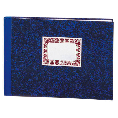 DOHE - LIBRO DE CARTONÉ RAYADO HORIZONTAL AZUL FOLIO APAISADO 100 HOJAS (Ref.09971)