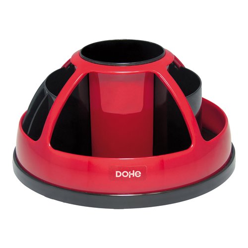 DOHE - ORGANIZADOR SOBREMESA GIRATORIO ROJO (Ref.50703)