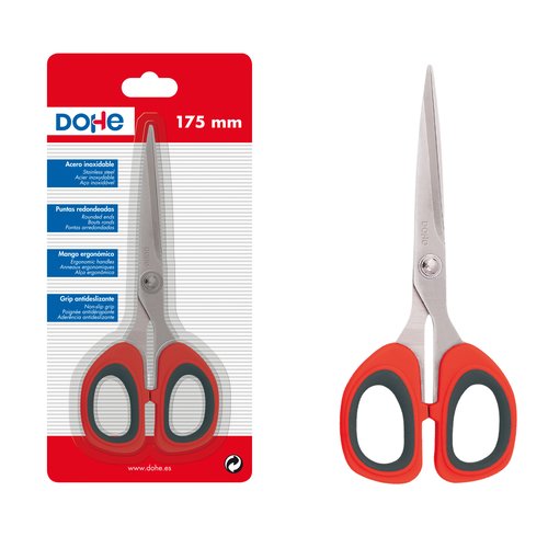 DOHE - TIJERAS ERGONOMICA 17 cm. SIMETRICA (Ref.79224)