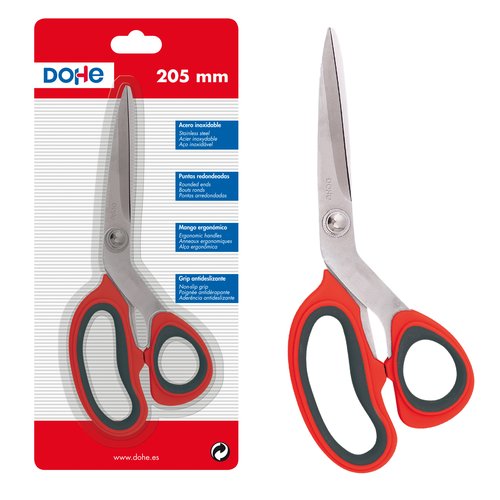 DOHE - TIJERAS ERGONOMICA 20 cm. ASIMETRIC (Ref.79225)