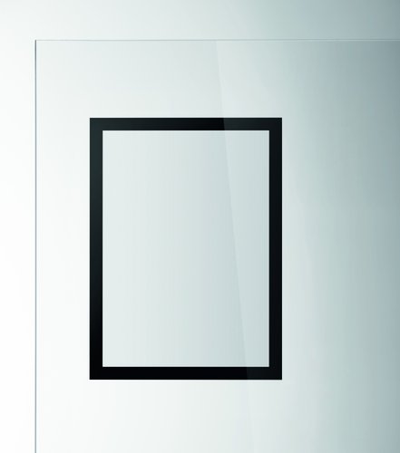 DURABLE - MARCOS AUTOADHESIVOS PARA CRISTAL Y ESCAPARATE A4 NEGRO BOLSA de 2 (Ref.484101)