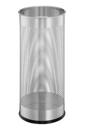 DURABLE - PARAGUERO EN ACERO CON REJILLA CAPACIDAD 28.5L PLATEADO (Ref.335023)