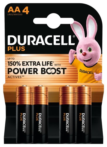 DURACELL - PILAS AA PLUS (MN1500-LR06) BLISTER DE 4 (Ref.LR06 AA PLUS)
