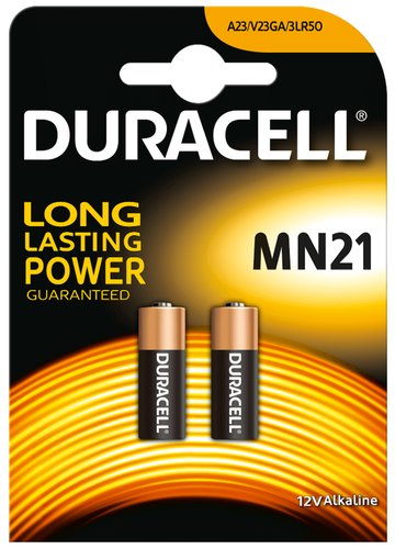 DURACELL - PILAS MANDO MN 21-12V BLISTER de 2 (Ref.MN21 12V)