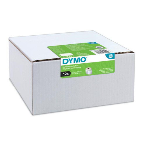 DYMO - Etiquetas Label Writer multiuso 32 x 57 mm (S0722540). Value Pack 12 rollos (Ref.2093095)