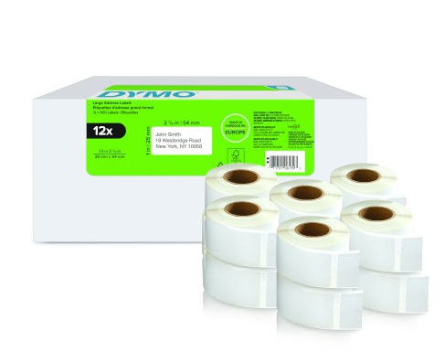 DYMO - PACK 12 ROLLOS LW ETIQUETAS 25X54MM (Ref.2177563)