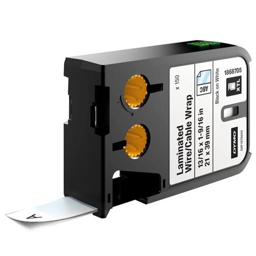 DYMO - RHINO CINTA DE TRANSFERENCIA TÉRMICA BLANCA LAMINADA DE 21X39MM, VINILO (Ref.1868705)