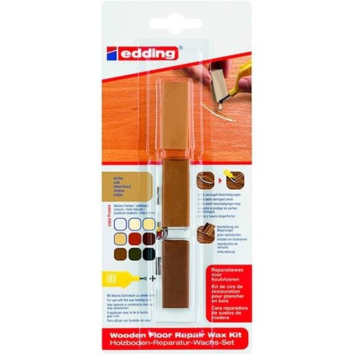 EDDING - JUEGO DE CERA REPARADORA 8902 SUELOS DE MADERA ROBLE -BLISTER 3U- (Ref.E-8902-1-4603)