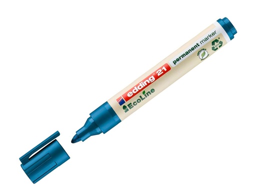 EDDING - MARCADOR PERMANENTE 21 ECOLINE CONICO AZUL (Ref.21003)