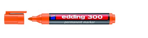 EDDING - MARCADOR PERMANENTE 300 CONICO NARANJA (Ref.300-06)