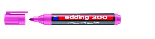 EDDING - MARCADOR PERMANENTE 300 CONICO ROSA (Ref.300-09)