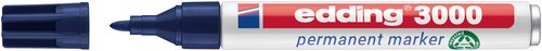 EDDING - MARCADOR PERMANENTE 3000 CONICO AZUL ACERO (Ref.300017)