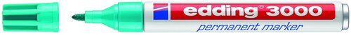 EDDING - MARCADOR PERMANENTE 3000 CONICO AZUL TURQUESA (Ref.300014)