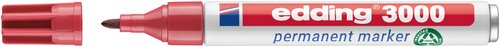 EDDING - MARCADOR PERMANENTE 3000 CONICO CARMIN (Ref.300019)