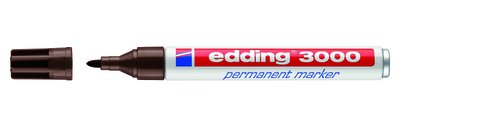EDDING - MARCADOR PERMANENTE 3000 CONICO MARRON OSCURO (Ref.300018)