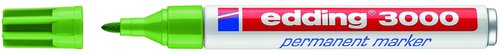 EDDING - MARCADOR PERMANENTE 3000 CONICO VERDE CLARO (Ref.300011)