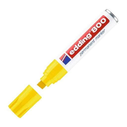 EDDING - MARCADOR PERMANENTE 800 EXTRAGRUESO AMARILLO (Ref.800-05)