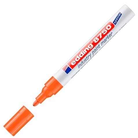 EDDING - MARCADOR PERMANENTE DE TINTA OPACA INDUSTRIAL 8750 NARANJA -10UD- (Ref.8750-06)