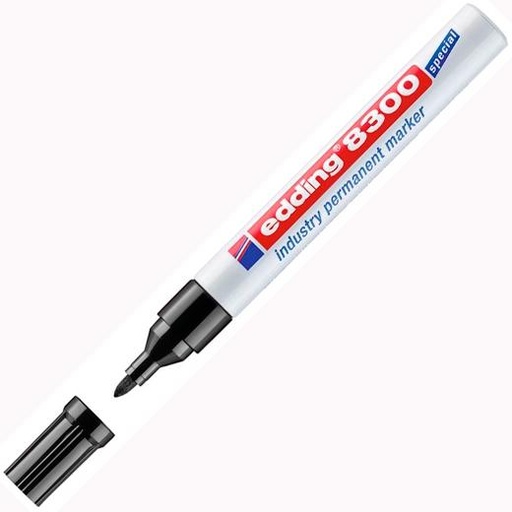 EDDING - MARCADOR PERMANENTE INDUSTRIAL 8300 NEGRO (Ref.8300-01)