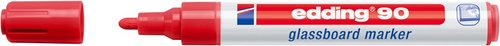 EDDING - MARCADOR PIZARRA DE CRISTAL 90 COLOR ROJO -10U- (Ref.1090-02)