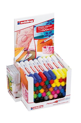 EDDING - MARCADOR TEXTIL 4500 EXPOSITOR de 60 (Ref.50441)