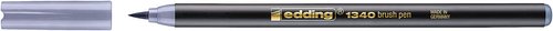 EDDING - ROTULADOR FIBRA 1340 BRUSHPEN GRIS PLATA (Ref.1340026)
