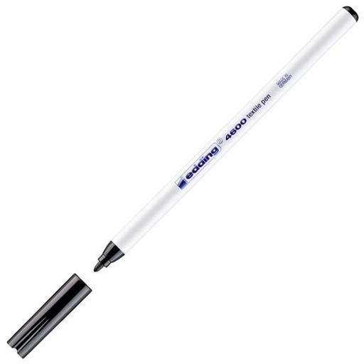 EDDING - ROTULADOR TEXTIL 4600 PERMANENTE P/REDONDA NEGRO (Ref.4600-01)