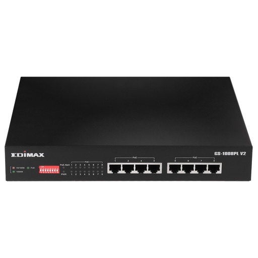 EDIMAX - Switch 8xGbE PoE+ (Ref.GS-1008PL V2)