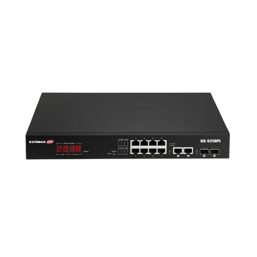 EDIMAX - PRO Switch 10xGb PoE+ 2xSFP Surve (Ref.GS-5210PL)