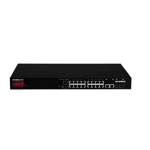 EDIMAX - PRO Switch 18xGb PoE+ 2xSFP Surv (Ref.GS-5216PLC)