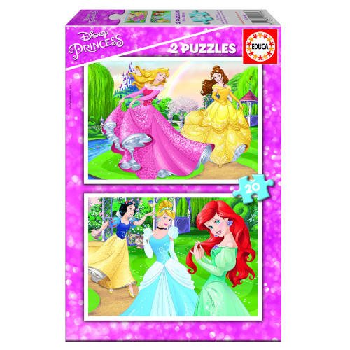 EDUCA BORRÁS - PUZZLE INFANTIL 2x20 PRINCESAS DISNEY DE 3-5 AÑOS EDUCA BORRAS (Ref.16846)
