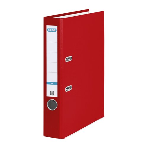 ELBA - ARCHIVADOR PALANCA RADO TOP LOMO 50MM A4 C/CANTONERAS CARTÓN FORRADO PP ROJO (Ref.100023259)